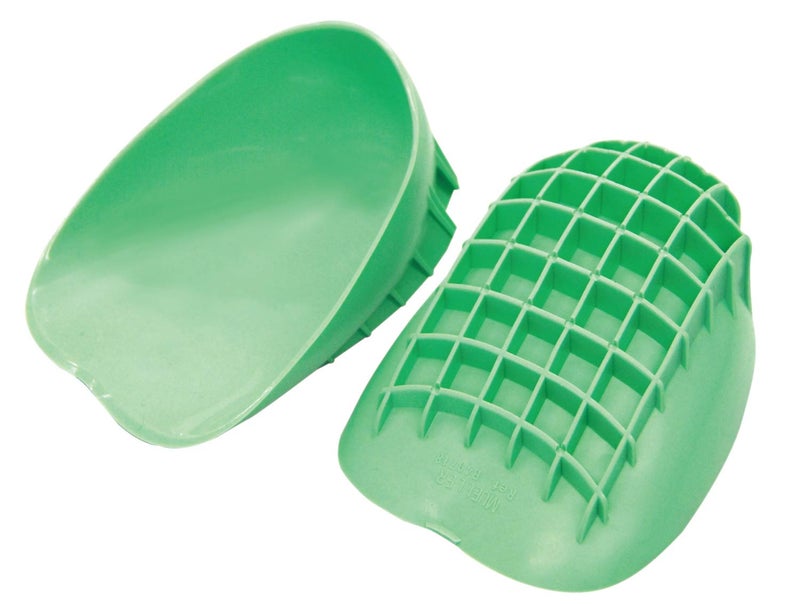 MUELLER Sports Medicine Pro Heel Cups, Foot Pain Relief Support for Men and Women, High Impact Sports, Ideal for Shin Splints, Heel Spurs, Plantar Fasciitis, 1 Pair, Green, Large - Image 1