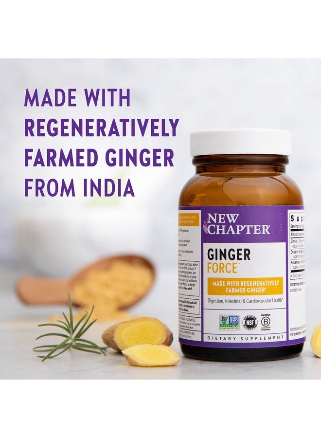 New Chapter Ginger Supplement Force With Supercritical Organic + Nongmo Ingredients Vegetarian Capsules 60 Count - Image 4