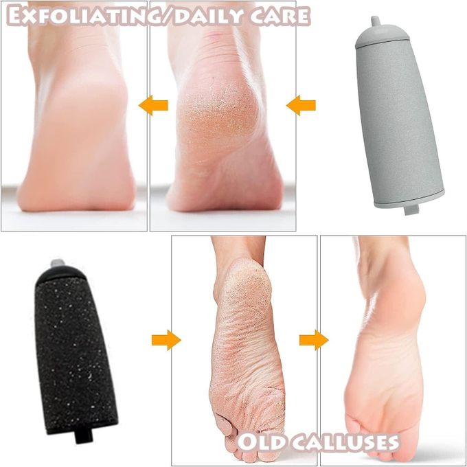 Electric pedicure device for foot care, double-headed foot file, callus and dead skin remover, foot scrubber and foot care device - Image 5