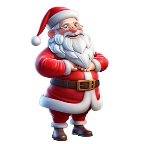 Deep Print Mart Santa Claus Fridge Magnet - Christmas Gift, Christmas Decor Size 3 X 4 inch (Multi 01) - Image 1