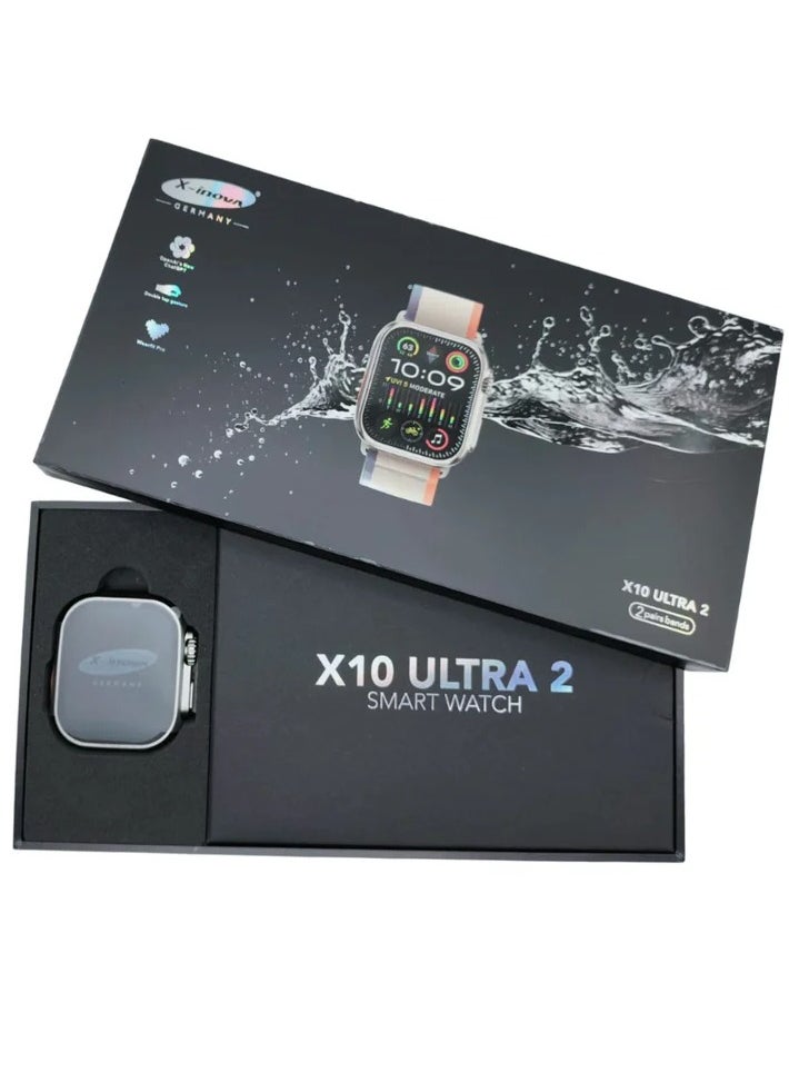 X-Inova X-Inova x10 ultra 2 smart watch  Elegant Design Support Bluetooth Calls Support Wireless Charging| Touch Screen compatible with IOS & android for men and women  - Image 2