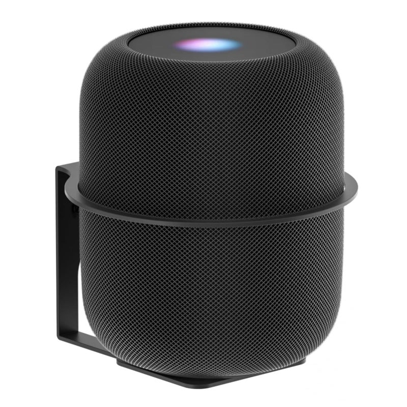 Yibracki Heavy Duty Speaker Wall Mount Compatible with Homepod 1 and Homepod 2 Metal Speaker Mounts for Homepod Wall Mount Bracket for Homepod 1st & 2nd Generation Easy to Install,Black - Image 1