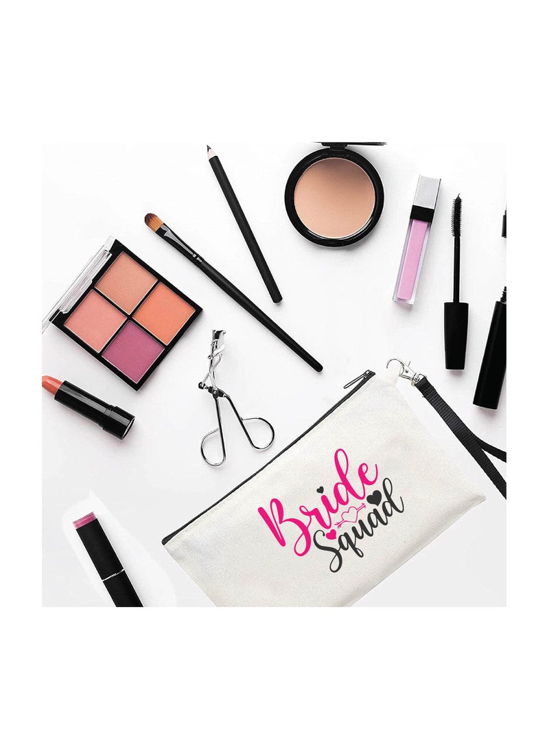 PRINTSHOP4ME Bride Squad Cosmetic Bags for Your Wedding Crew - Cosmetic Pouches - Makeup Bags for the Perfect Pre-Wedding Party - Image 2
