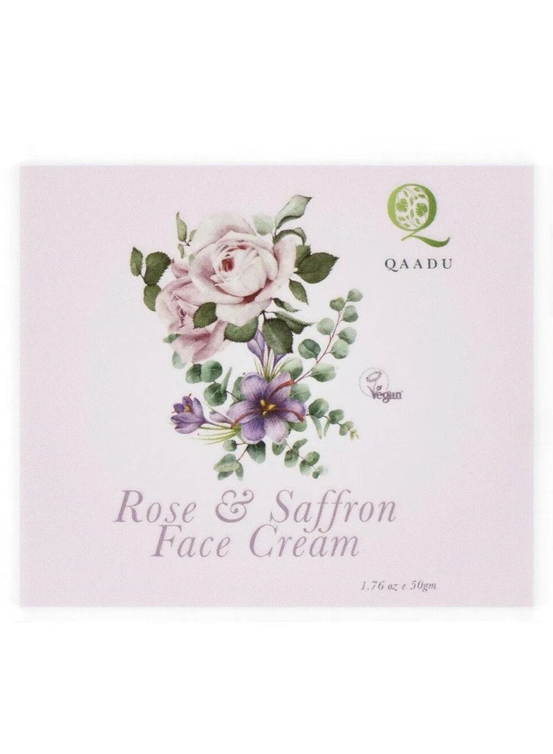 QAADU Rose & Saffron Face Cream 50 g - Image 2