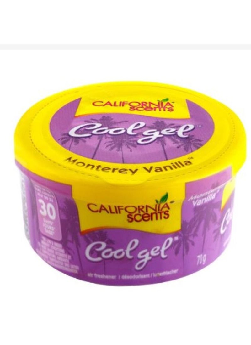 California Scents - Cool Gel Monterey Vanila 70G - Image 1