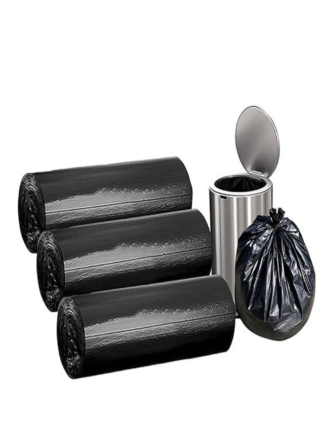 Bindian Heavy Duty Garbage Bags 43x48 cm (17x19 inch) Small Size | 90 Pieces in 3 Rolls | Strong Leak Proof Black Trash Bags for Kitchen, Office, Bathroom, Car and Daily Waste Disposal - Image 2