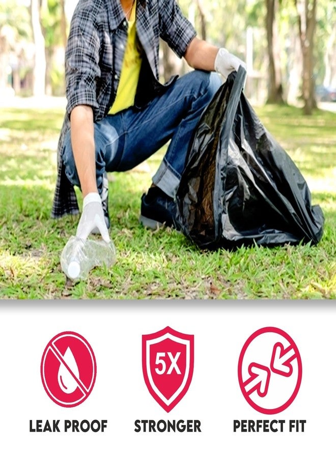 Bindian Heavy Duty Garbage Bags 43x48 cm (17x19 inch) Small Size | 90 Pieces in 3 Rolls | Strong Leak Proof Black Trash Bags for Kitchen, Office, Bathroom, Car and Daily Waste Disposal - Image 5