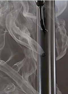 Generic Clothes Incense Burner Stand - 175cm long bakhoor burner stand hanger with cloth hooks and holes for steaming clothes (Black)  - Image 3