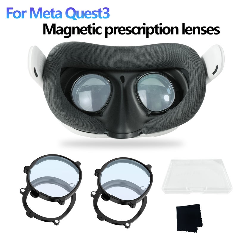 عدسات مغناطيسية لقصر النظر R L -2 0 لجهاز Meta Quest 3 حماية من الضوء تركيب سهل إزالة تجربة محسنة - Image 1