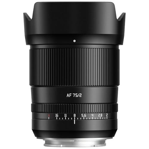 TTARTISAN AF 75mm F2 Full Frame Prime Large Aperture for L Mount Cameras Panasonic S1 S1R S1RII S1H S5 S5 IIS5 IIX S1RM2 S9 Leica T TL TL2 CL DCS5 DCS1H DCS1R DCS1 DCBS1H Black - Image 3