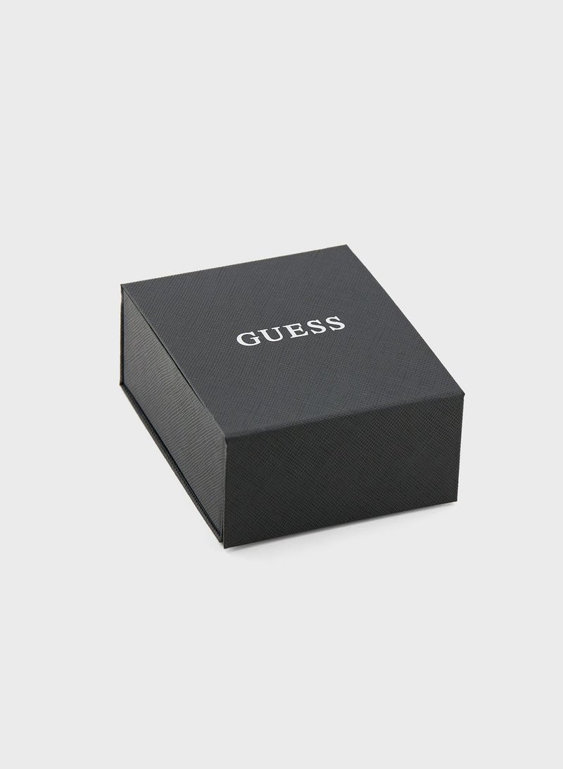 GUESS Textured Tag Chain Bracelet - Image 4