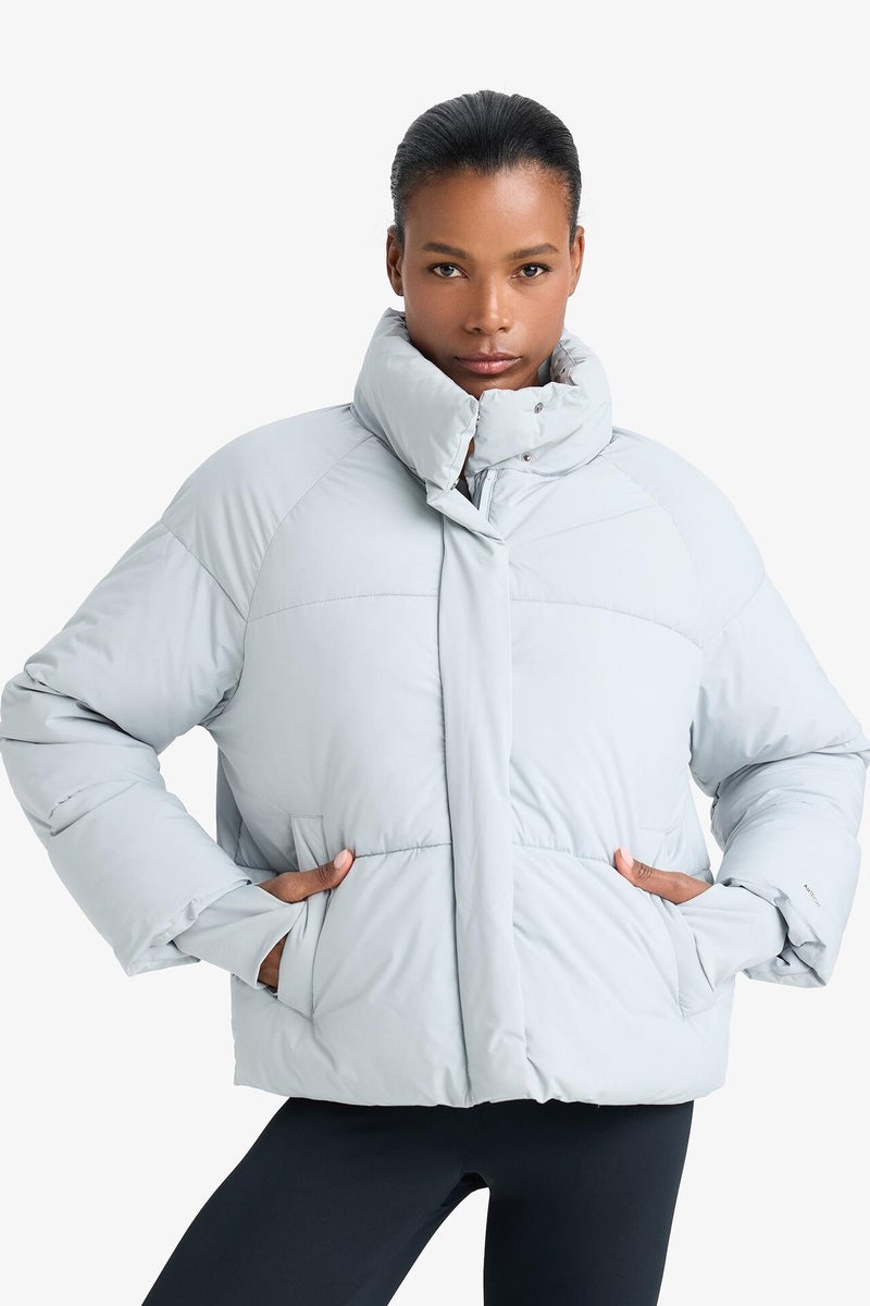 DeFactoFit Regular Fit Stand Collar Waterproof Puffer Jacket - Image 4