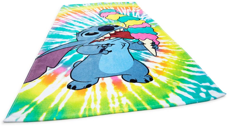 Jay Franco Disney Lilo & Stitch Summer Things Kids Large Bath/Pool/Beach Towel - Super Soft & Absorbent Fade Resistant Cotton Towel, Measures 34 x 64 inches - Image 4