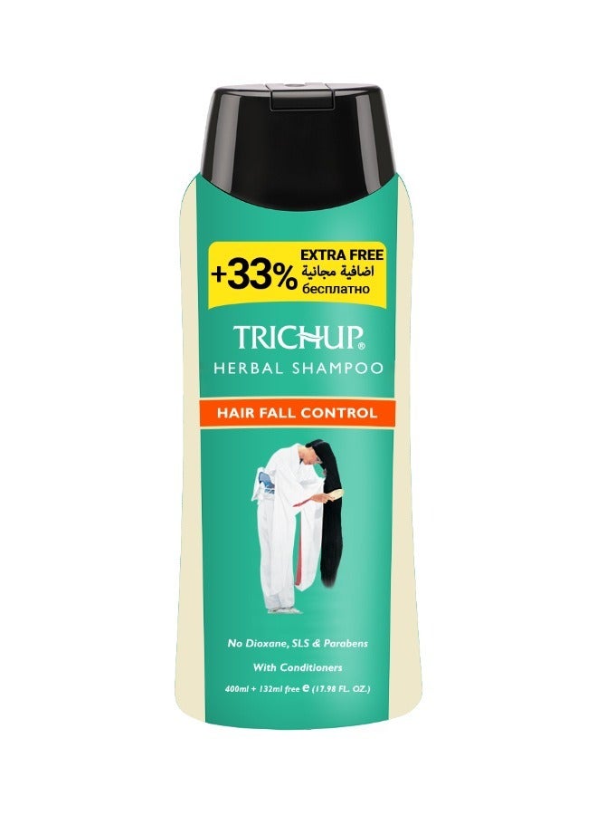 TRICHUP Herbal Shampoo Hair Fall Control 400ml+132ml free - Image 1