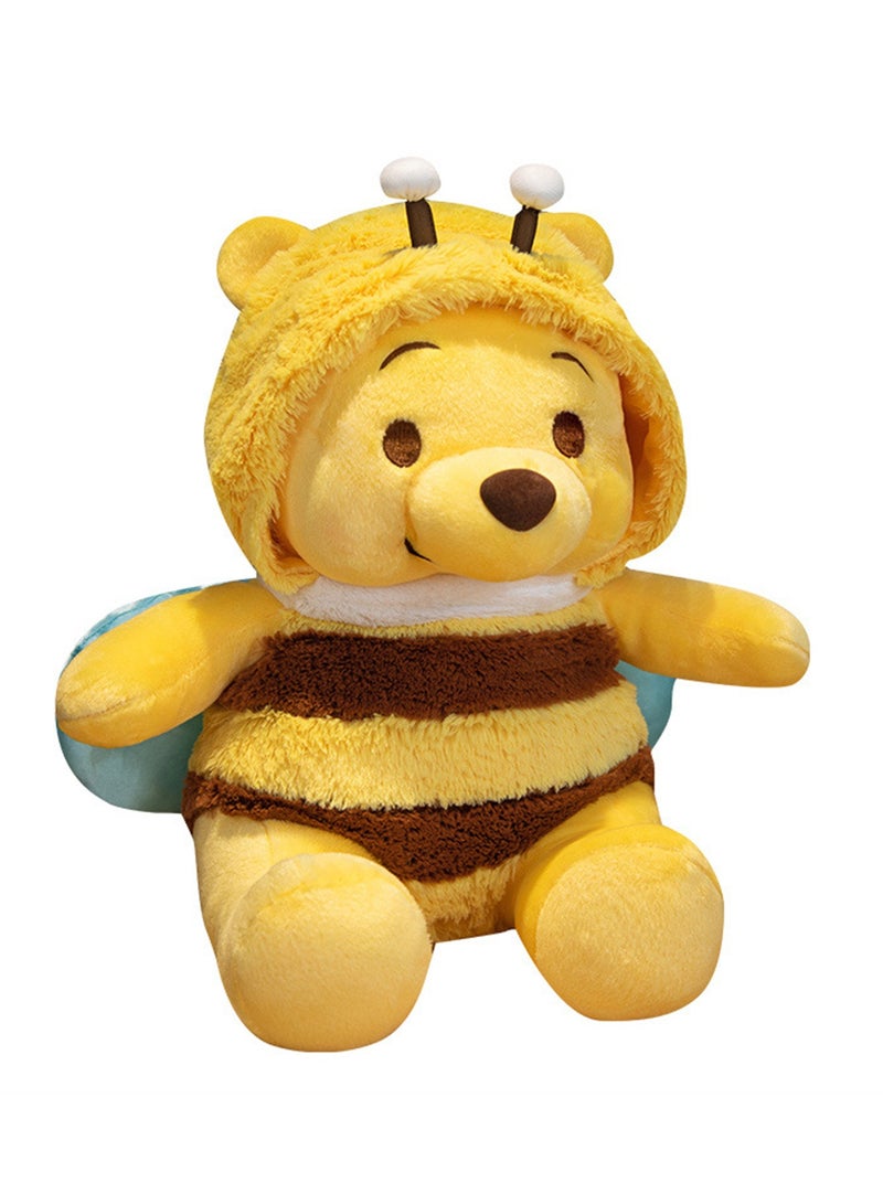 Cartoon Cute Little Bear Cross-dressing Honey Plush Toy Removable Bear Creative Doll Rag Doll  - Image 1