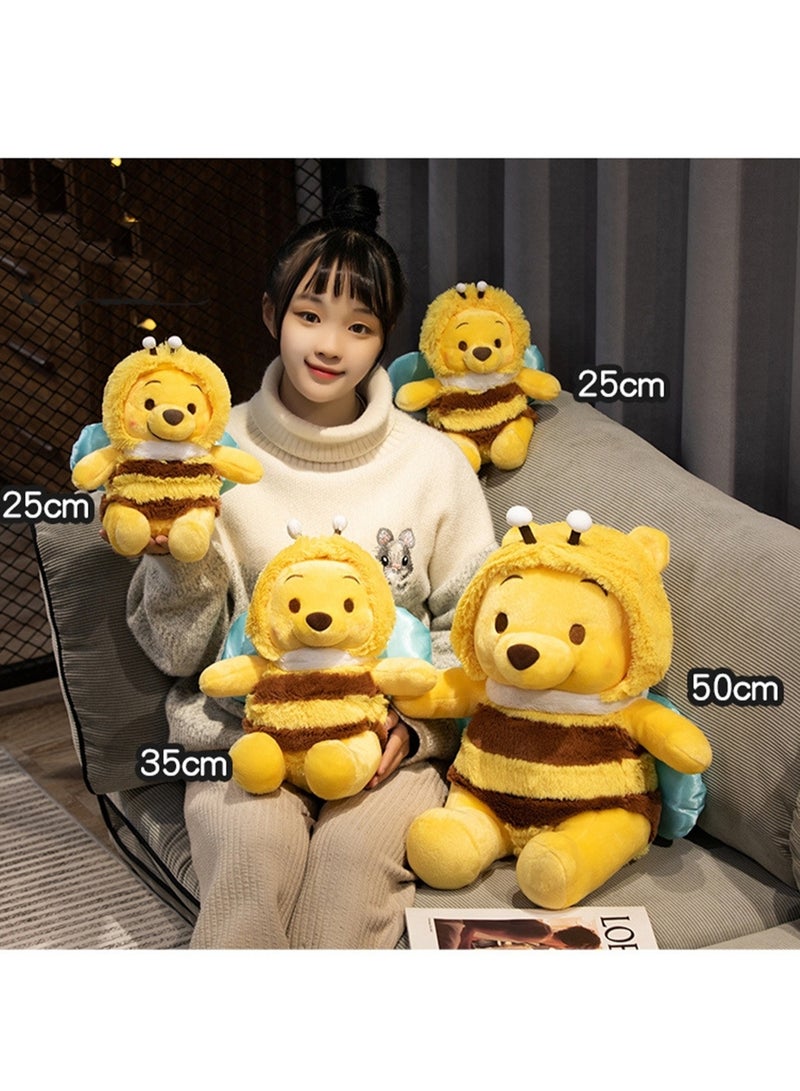 Cartoon Cute Little Bear Cross-dressing Honey Plush Toy Removable Bear Creative Doll Rag Doll  - Image 3