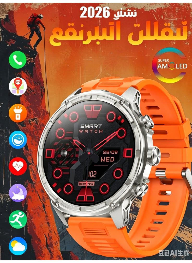 Smart Watch for Men, 1.85" AMOLED HD Display, 60-Day Battery, Bluetooth 5.2, IP67 Waterproof - Image 1