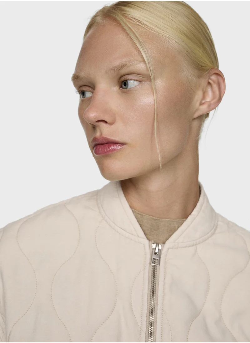 مانجو Honolulu Zip Throgh Bomber Jacket