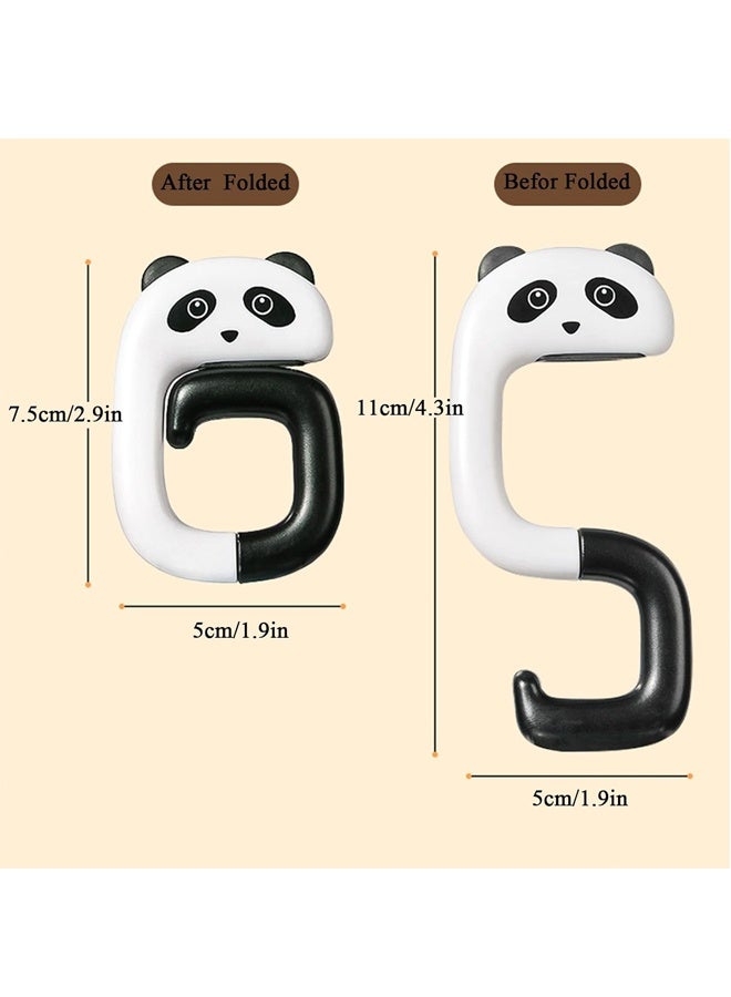 HOMESTAR 4 Pcs Handbag Hook Holder Portable ABS Handbag Hangers Purse Hooks Foldable Schoolbag Hook for Student Table Desk Restroom Office Shool Restraurant and Meeting Room - Image 4