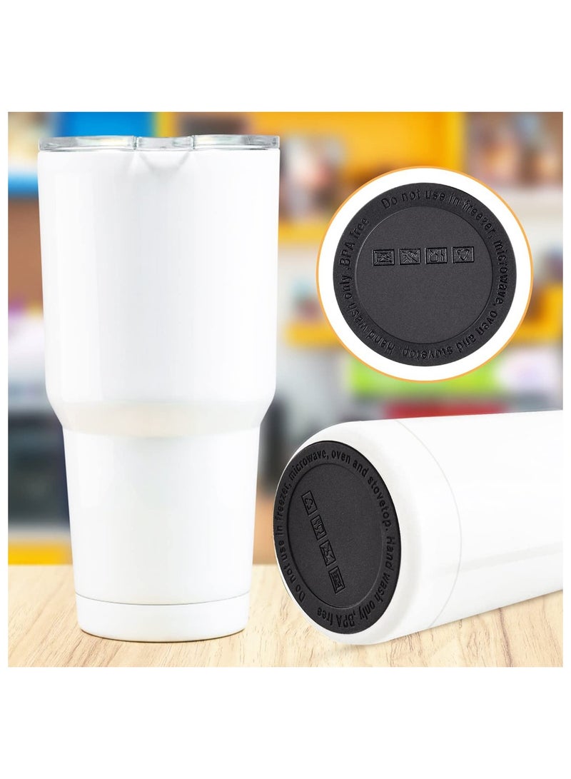 20pcs Rubber Bottoms for Sublimation Tumbler Protective Antislip Silicone Bottoms with Adhesive for Tumbler Protective Non-Slip Rubber Bottom for Tumblers Skinny Tumbler Jars - Image 2