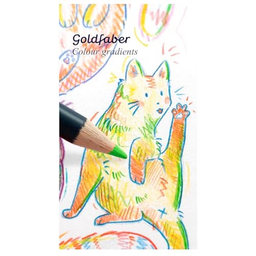 Faber-Castell Creative Studio Goldfaber Color Pencils - Tin of 48 - Image 3