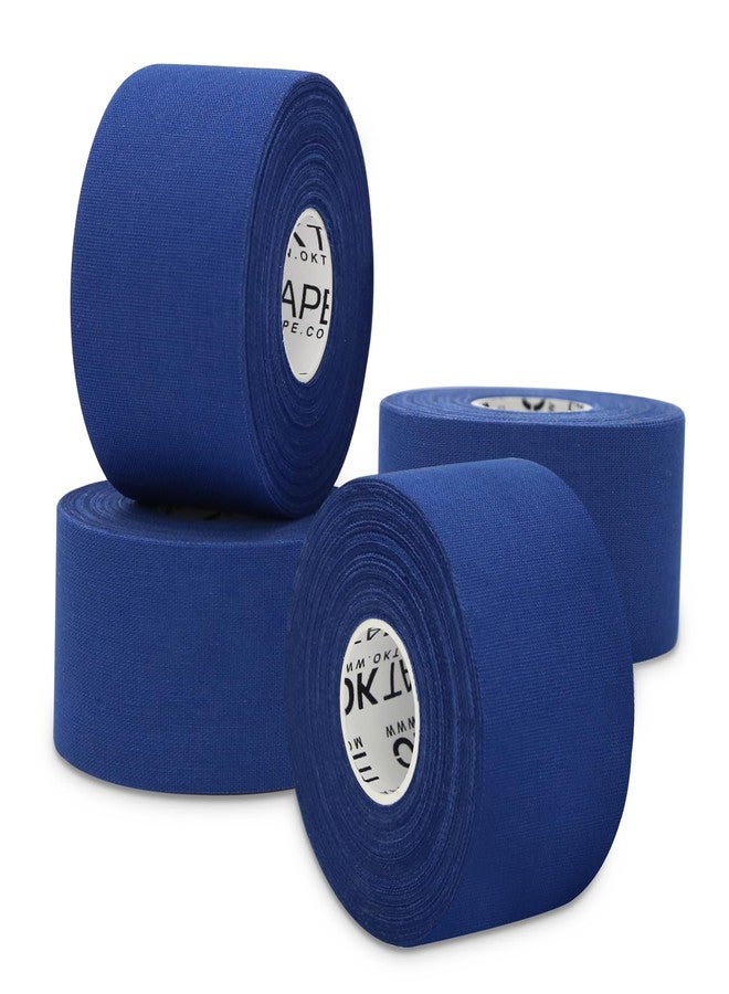 اوك تيب شريط لاصق رياضي من OK TAPE، ٤ لفات، قوي جدًا، سهل التمزق، للمعصم والكاحل، لا يترك أي بقايا لاصقة | رياضيون، طبيون، أحذية رياضية - ١.٥ بوصة × ١٥ ياردة (أزرق) - Image 1