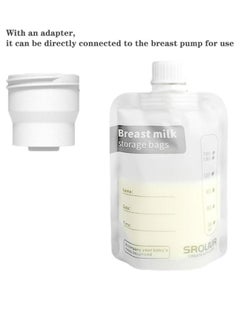 20 Pcs Breast Milk Storage Bags Self Standing Leak Proof Breast Milk Storage Bag With an adapter  160 ml - pzsku/ZBA565E514BB4F29974FFZ/45/_/1683801080/2c9fd8e4-6a1e-4764-828b-ae1d1c850ad2