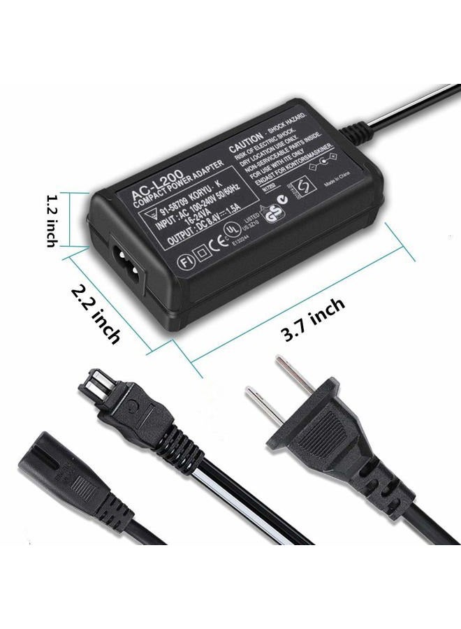 Aikukiki AC-L200 AC Power Adapter Charger for Sony Handycam DCR-SX40, DCR-SX41,DCR-SX44,DCR- SX45,DCR-SX60,DCR-SX63,DCR-SX65,SX83,SX85,DCR-SR42,DCR-SR45,DCR-SR46,DCR-SR47,DCR-SR68 - Image 3