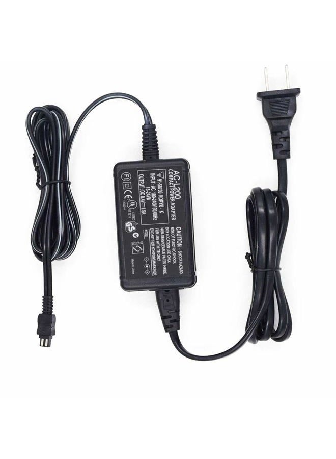 Aikukiki AC-L200 AC Power Adapter Charger for Sony Handycam DCR-SX40, DCR-SX41,DCR-SX44,DCR- SX45,DCR-SX60,DCR-SX63,DCR-SX65,SX83,SX85,DCR-SR42,DCR-SR45,DCR-SR46,DCR-SR47,DCR-SR68 - Image 2