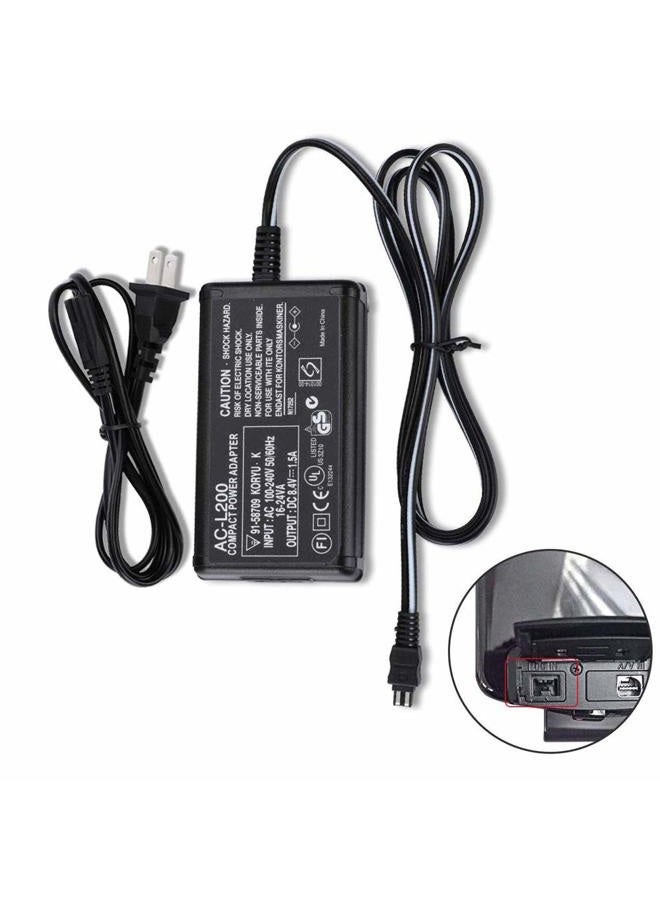 Aikukiki AC-L200 AC Power Adapter Charger for Sony Handycam DCR-SX40, DCR-SX41,DCR-SX44,DCR- SX45,DCR-SX60,DCR-SX63,DCR-SX65,SX83,SX85,DCR-SR42,DCR-SR45,DCR-SR46,DCR-SR47,DCR-SR68 - Image 4