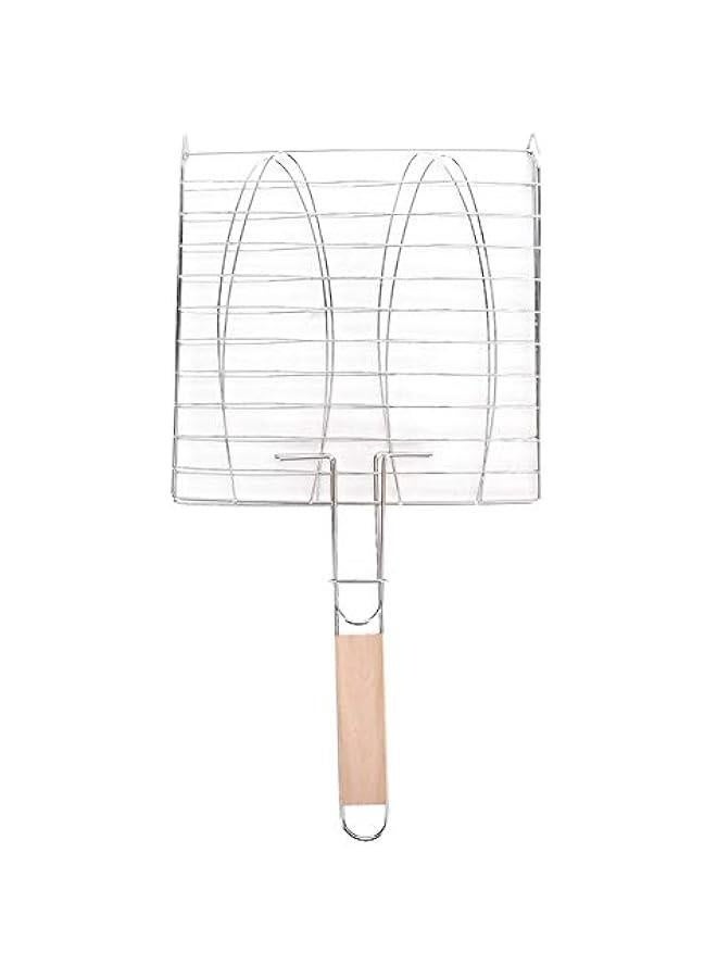 سلة شواء السمك غير لاصقة، رف شواء غير قابل للصدأ، سلة طهي السمك للشواء، أدوات شواء السمك بجودة عالية، ملحقات شواء للسمك في الهواء الطلق - Image 3