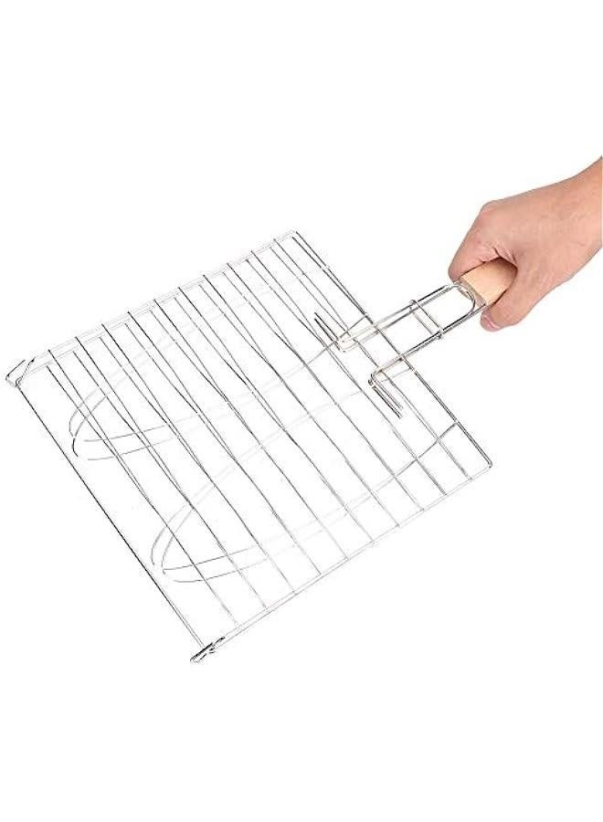 سلة شواء السمك غير لاصقة، رف شواء غير قابل للصدأ، سلة طهي السمك للشواء، أدوات شواء السمك بجودة عالية، ملحقات شواء للسمك في الهواء الطلق - Image 5