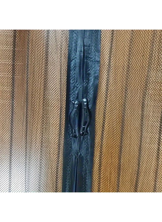 Magnetic Mosquito Net Door Curtain Black 120x210cm Self Adhesive Easy Install - Image 4