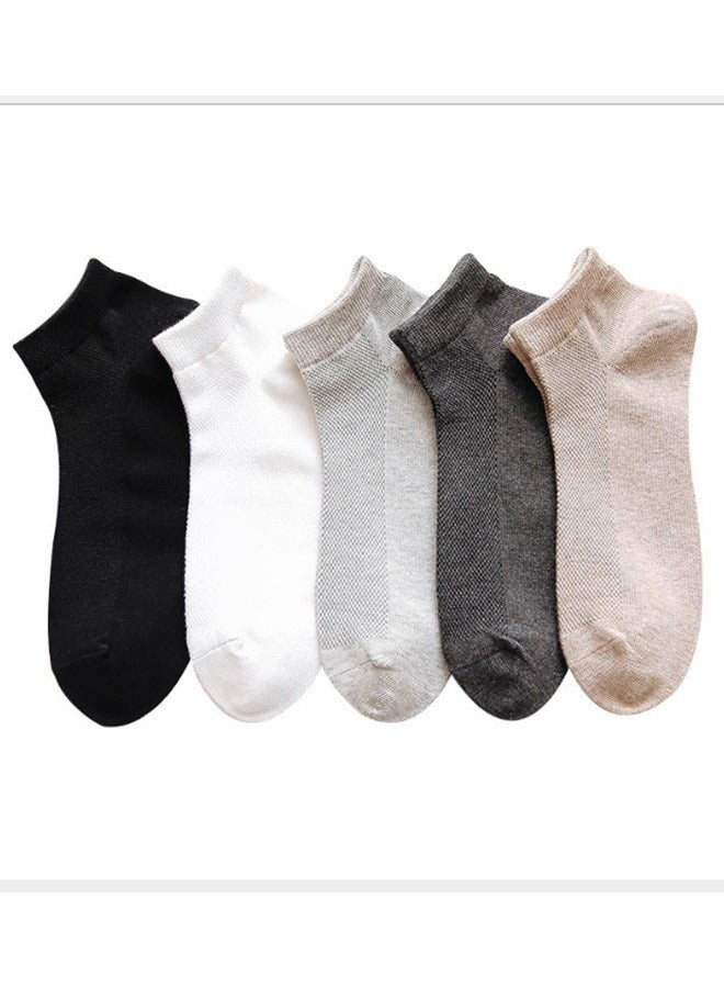 حزمة من 5 شباك كرو الجوارب متعددة الألوان