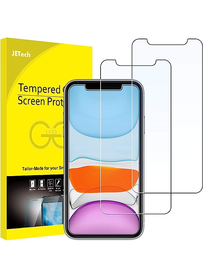 Jetech Screen Protector For Iphone 11 And Iphone Xr 6.1-Inch, Tempered Glass Film, 2-Pack - Image 1