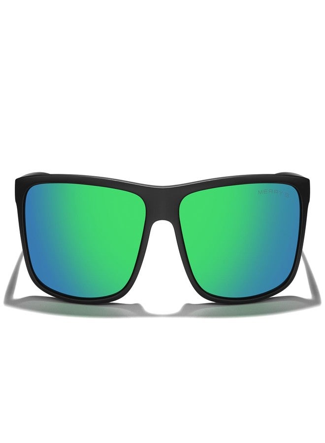 MERRY'S Rectangular Polarized Sports Sunglasses for Men Women Cycling Driving Fishing UV400 Protection S8225 - Image 2