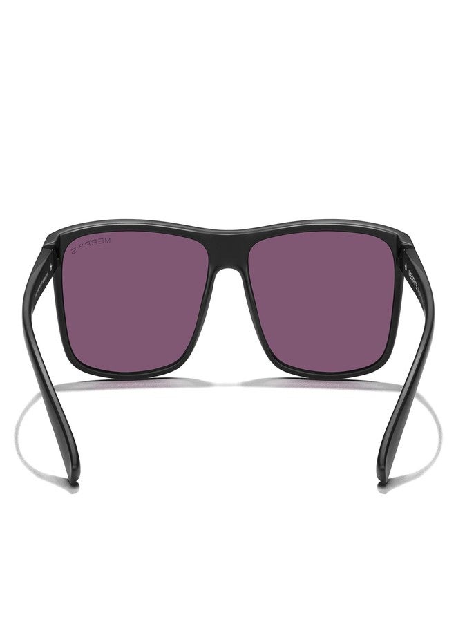 MERRY'S Rectangular Polarized Sports Sunglasses for Men Women Cycling Driving Fishing UV400 Protection S8225 - Image 4