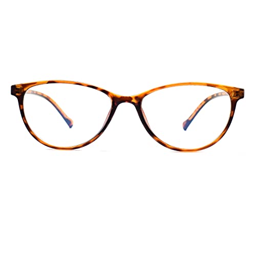 Peter Jones Small Demi Brown Cateye Blue Light Blocking Computer Glasses for Kids/Girls/Women (AG2476DA) - Image 3