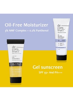 Hydration & Defense Combo: Oil-Free Moisturizer & No White Cast Spf 55+ | Get Glowing Skin With Sun Protection | No White Cast & Lightweight | Pack Of 2 - pzsku/ZBA575E213CAED3C57503Z/45/_/1733730169/6df96ca6-51a7-454a-893d-6d1232edc213