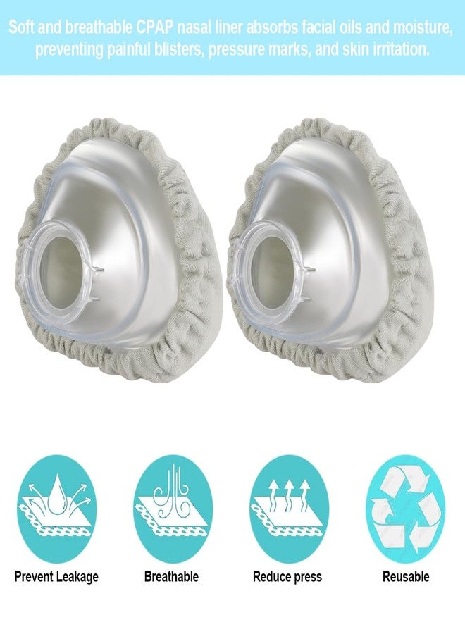CXWUZH بطانات قناع الأنف لجهاز CPAP من N20، وسائد قناع الأنف لجهاز CPAP ناعمة ورقيقة لتقليل الاحمرار وتهيج الجلد، عبوة من 4 قطع - Image 2