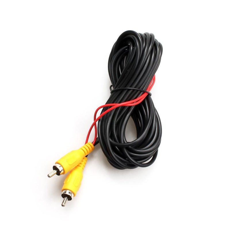 DALLUX Backup Camera RCA Video Cable,CAR Reverse Rear View Parking Camera Video Cable with DC Power Cable & RCA Connector, DC Power Adapter, Cable Clip (33FT/10 Meters) - Image 3