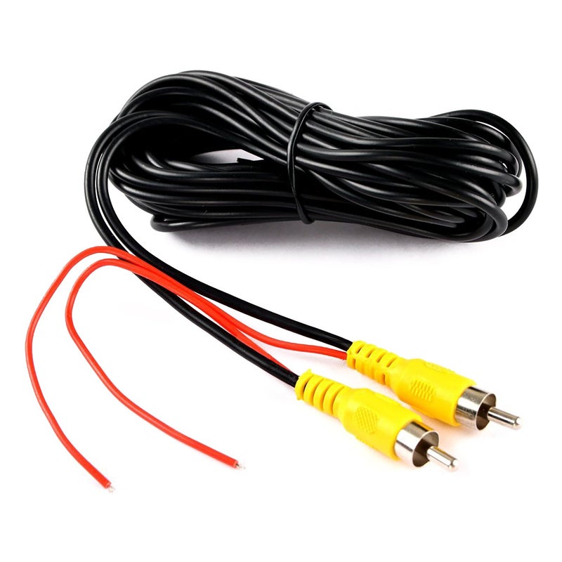 DALLUX Backup Camera RCA Video Cable,CAR Reverse Rear View Parking Camera Video Cable with DC Power Cable & RCA Connector, DC Power Adapter, Cable Clip (33FT/10 Meters) - Image 4