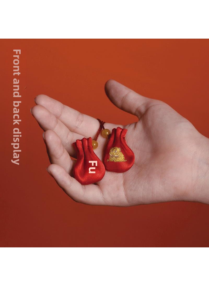 Traditional Fragrance Sachet Pendant Necklace Fuhu Xiaozheng Zhenghong Empty Bag Gives Fragrant Pills and Bells
