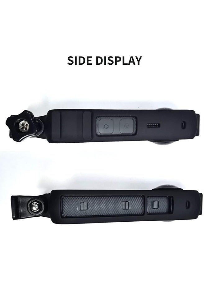 Plastic Protective Frame for Insta360 X3, Anti-wear Cover Case with Adapter Mount & Screw, Insta360 X3 Accessories(Black)