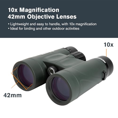 Celestron Nature DX 10x42 Binoculars Ideal for Birding and Outdoors 42mm Objective Lenses 58 Field of View BaK4 Prisms Fully MultiCoated Waterproof and Fogproof - Image 3