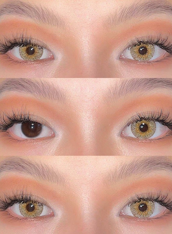 سيدة جديدة عدسات لاصقة ملونة بنية من فريش ليدي للاستخدام السنوي - Image 5