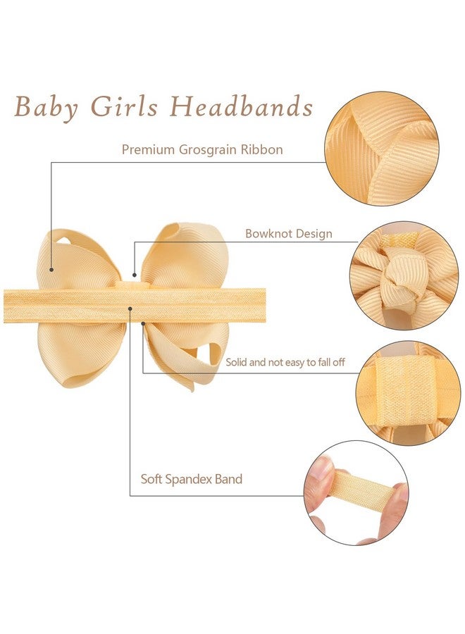 CellElection 30 Colors Baby Girls Headbands 6Inch Big Hair Bows Elastic Hair Bands Headbands Hair Accessories for Newborns Infants Toddlers Kids… - Image 5
