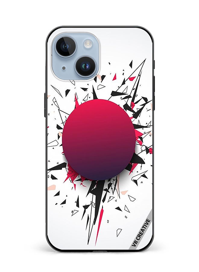 VR CREATIVE Protective Case Cover For Apple iPhone 15 Abstract Design Multicolour - Image 1