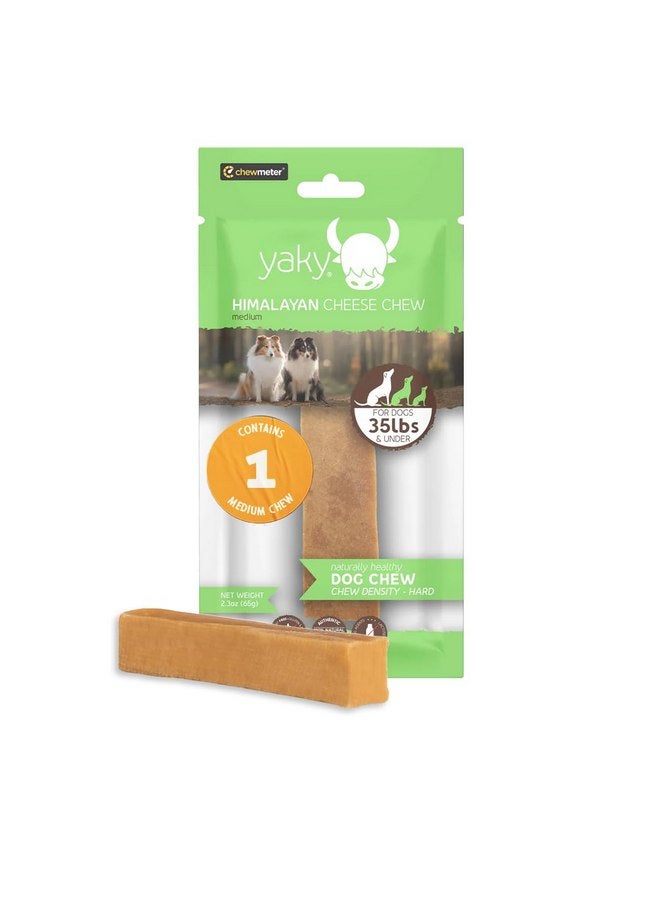 هيمالايان_دوج_تشو Chewmeter Himalayan Yaky Cheese Chew، طبيعي 100%، طويل الأمد، خالٍ من الجلوتين، مكافآت صحية وآمنة للكلاب، خالي من اللاكتوز والحبوب، غني بالبروتين، خالٍ من البقع، متوسط الحجم، للكلاب التي يبلغ وزنها 35 رطلاً أو أقل، 2.3 أونصة - Image 1