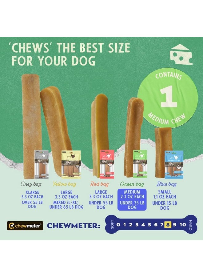 هيمالايان_دوج_تشو Chewmeter Himalayan Yaky Cheese Chew، طبيعي 100%، طويل الأمد، خالٍ من الجلوتين، مكافآت صحية وآمنة للكلاب، خالي من اللاكتوز والحبوب، غني بالبروتين، خالٍ من البقع، متوسط الحجم، للكلاب التي يبلغ وزنها 35 رطلاً أو أقل، 2.3 أونصة - Image 3